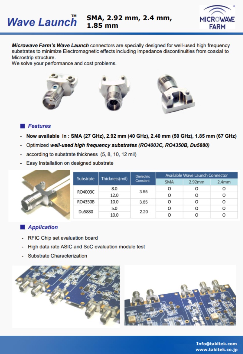 基板タイプ データシート